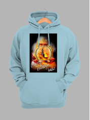 Толстовка жіноча худі з новорічним принтом Merry Christmas - 01-santa