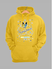 Толстовка жіноча худі з новорічним принтом Кохаймося - 02-rabbit