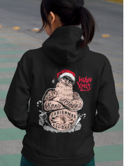 Толстовка жіноча худі з новорічним принтом Heavy Christmas (Потужне Різдво) - 2104