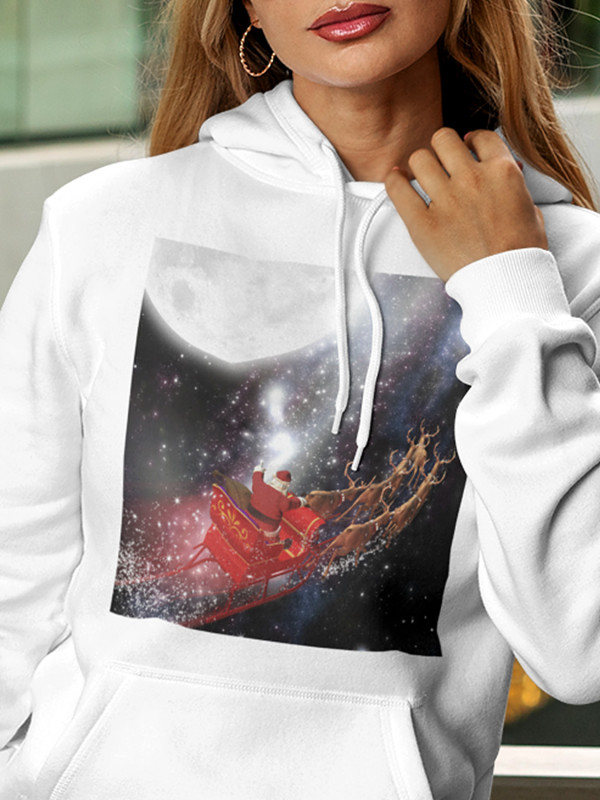 Толстовка жіноча худі з новорічним принтом New Year 2021 (Новий рік 2021) - 2107