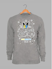 Світшот жіночий з новорічним принтом Кохаймося - rabbit