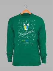 Світшот жіночий з новорічним принтом Кохаймося - rabbit