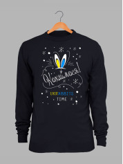 Світшот жіночий з новорічним принтом Кохаймося - rabbit