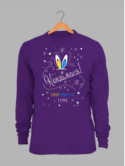 Світшот жіночий з новорічним принтом Кохаймося - rabbit