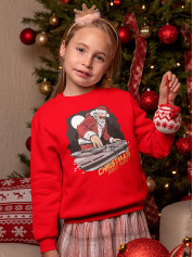 Світшот дитячий з новорічним принтом Christmas night party (Різдвяна вечірка) - 2102