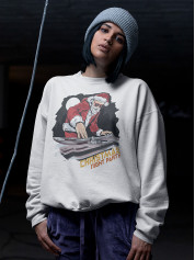 Світшот жіночий з новорічним принтом Christmas night party (Різдвяна вечірка) - 2102