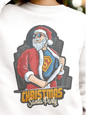 Світшот дитячий з новорічним принтом Christmas Santa Party (Різдвяна вечірка у Санти) - 2103