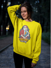 Світшот жіночий з новорічним принтом Christmas Santa Party (Різдвяна вечірка у Санти) - 2103