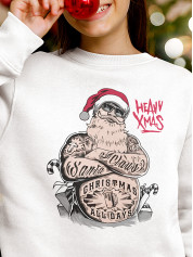 Світшот дитячий з новорічним принтом Heavy Christmas (Потужне Різдво) - 2104