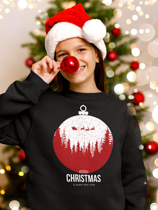 Світшот дитячий з новорічним принтом Merry Christmas (Щасливого Різдва) - 2106