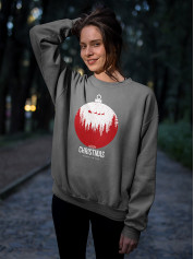 Світшот жіночий з новорічним принтом Merry Christmas (Щасливого Різдва) - 2106