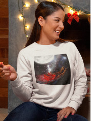 Світшот жіночий з новорічним принтом New Year (Новий рік) - 2107