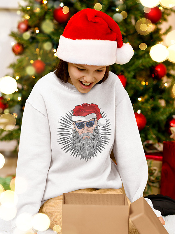 Світшот дитячий з новорічним принтом Santa (Санта 2021) - 2108