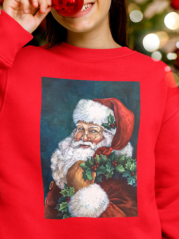 Світшот дитячий з новорічним принтом Santa Claus (Санта Клаус) - 2111