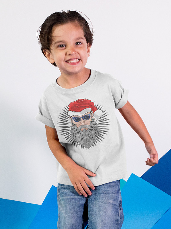 Футболка дитяча з новорічним принтом Santa (Санта) (2108)