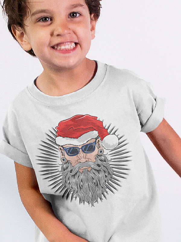 Футболка дитяча з новорічним принтом Santa (Санта) (2108)