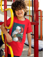 Футболка дитяча з новорічним принтом Santa Claus (Санта Клаус) (2111)