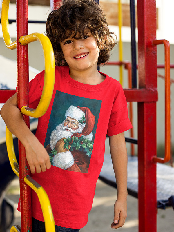 Футболка дитяча з новорічним принтом Santa Claus (Санта Клаус) (2111)
