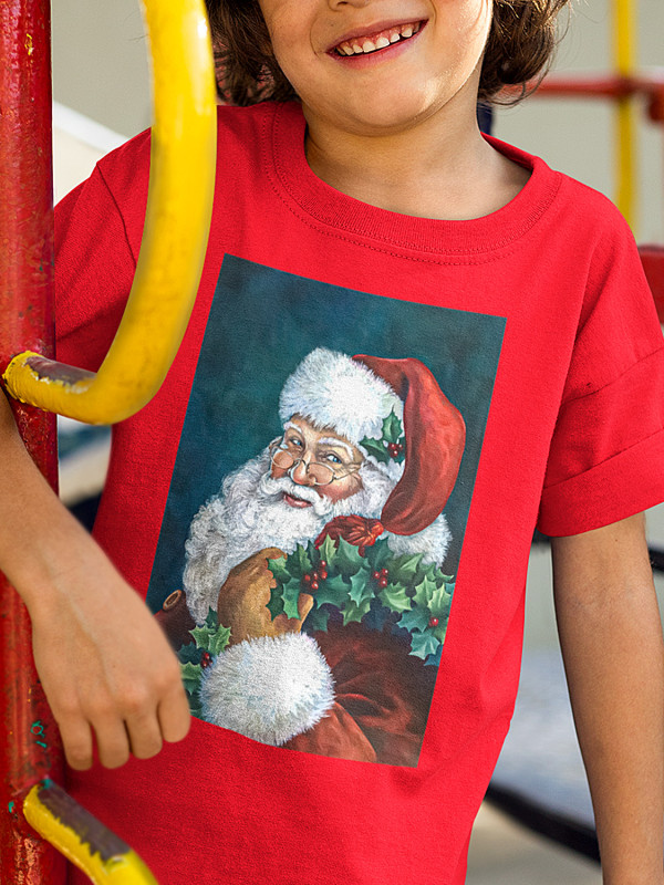 Футболка дитяча з новорічним принтом Santa Claus (Санта Клаус) (2111)