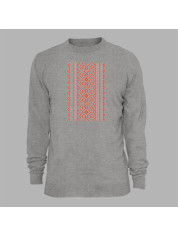 Світшот з патріотичним принтом "Червона вишиванка ромбиком" (011101)