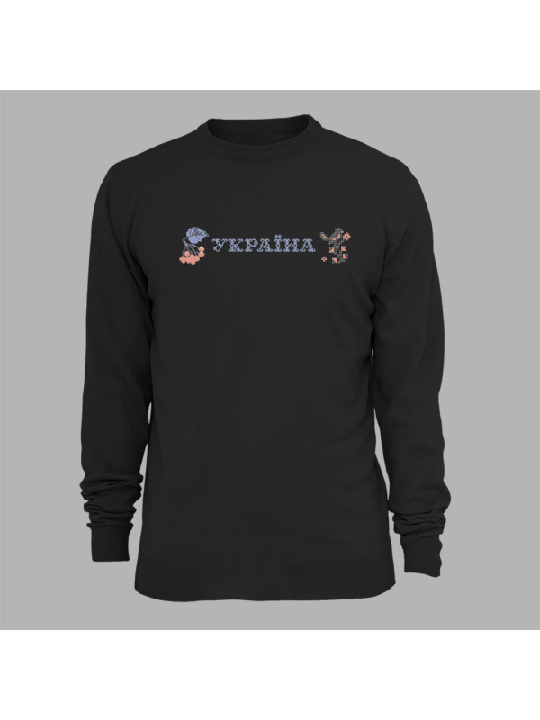 Світшот з патріотичним принтом "Україна" (011108)