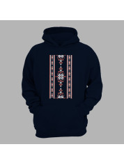 Худі з патріотичним принтом "Вишиванка з візерунком" (011114)