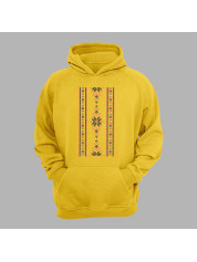 Худі з патріотичним принтом "Вишиванка з візерунком" (011114)