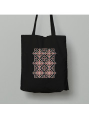 Екосумка шопер з бавовни 38х40см з патріотичним принтом "Ромбикова вишиванка" (011118)