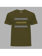 Футболка мужская с патриотическим принтом "Ukraine" (011120)