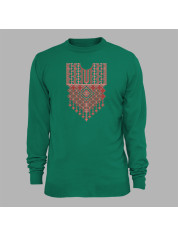 Світшот з патріотичним принтом "Українська вишиваночка з візерунками" (011122)