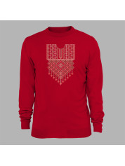 Світшот з патріотичним принтом "Українська вишиваночка з візерунками" (011122)