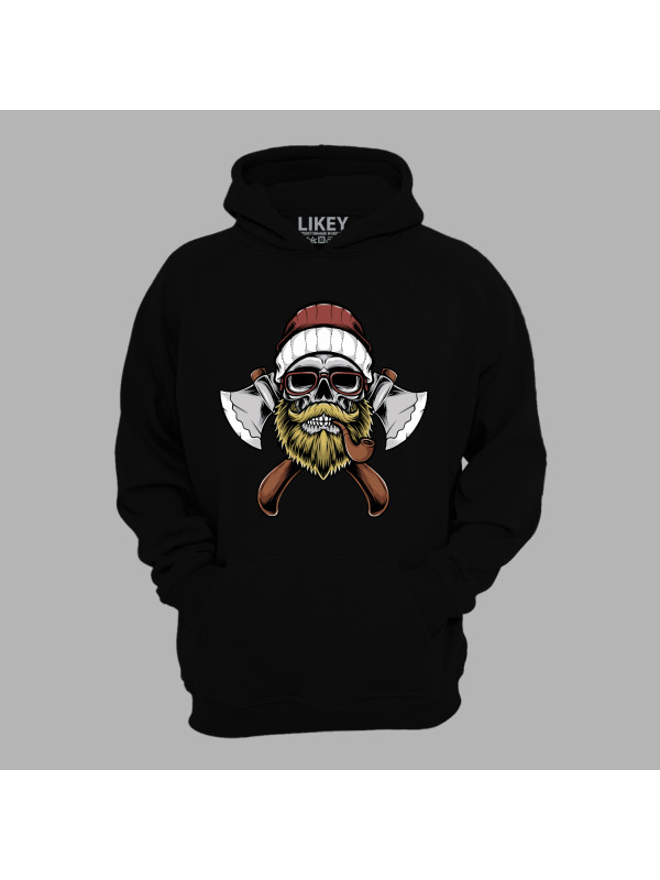 Худі з новорічним принтом "Санта-пірат" (0211304)