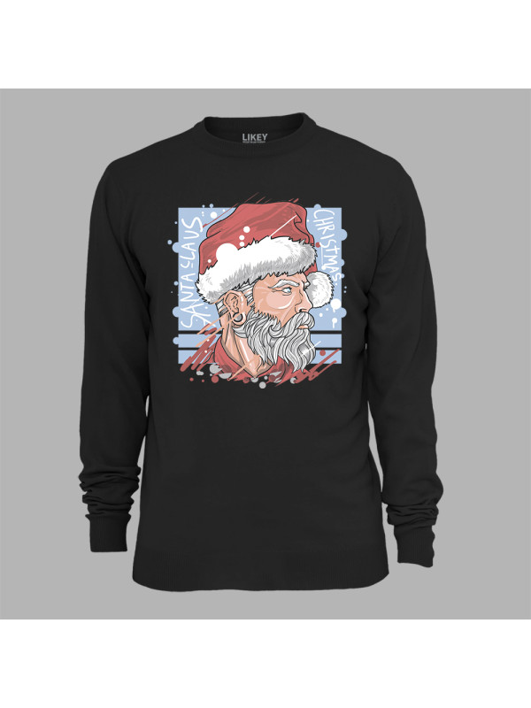 Світшот з новорічним принтом "Брутальний Санта" (0211305)