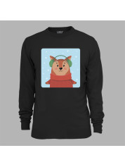 Світшот з новорічним принтом "Зимова лисичка" (0211320)