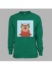 Світшот з новорічним принтом "Зимова лисичка" (0211320)