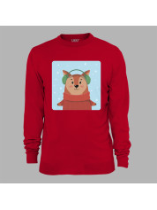 Світшот з новорічним принтом "Зимова лисичка" (0211320)