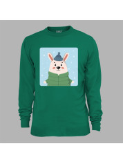 Світшот з новорічним принтом "Зимовий заєць" (0211321)