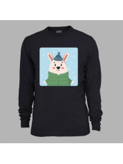 Світшот з новорічним принтом "Зимовий заєць" (0211321)