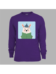 Світшот з новорічним принтом "Зимовий заєць" (0211321)