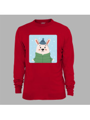 Світшот з новорічним принтом "Зимовий заєць" (0211321)