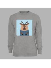 Світшот з новорічним принтом "Зимовий олень" (0211322)