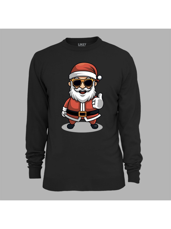 Свитшот с новогодним принтом "Клевый Санта" (0211313)