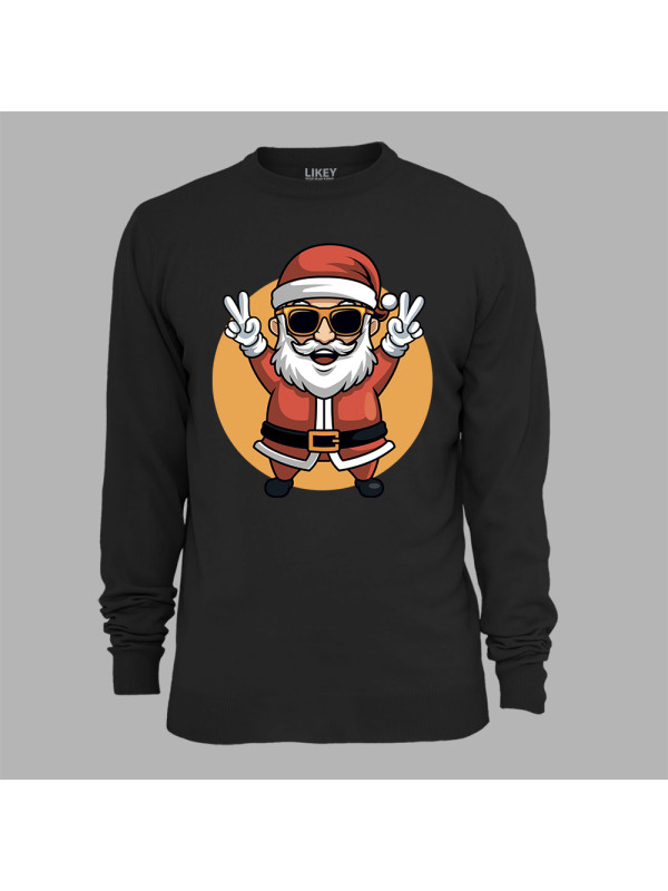 Світшот з новорічним принтом "Йо, Санта, Мир" (0211314)