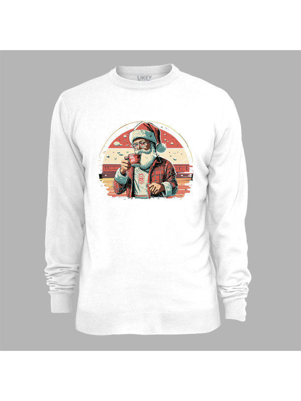 Світшот з новорічним принтом "Доброго ранку, Санта" (0211315)