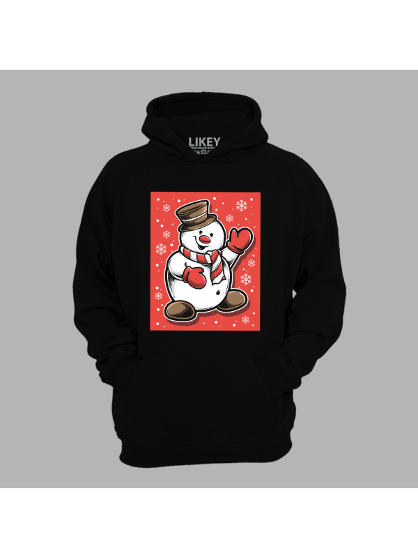 Худі з новорічним принтом "Привіт Сніговик" (0211324)