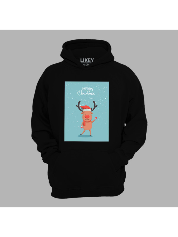 Худі з новорічним принтом "Різдвяний олень" Merry Christmas (0211325)