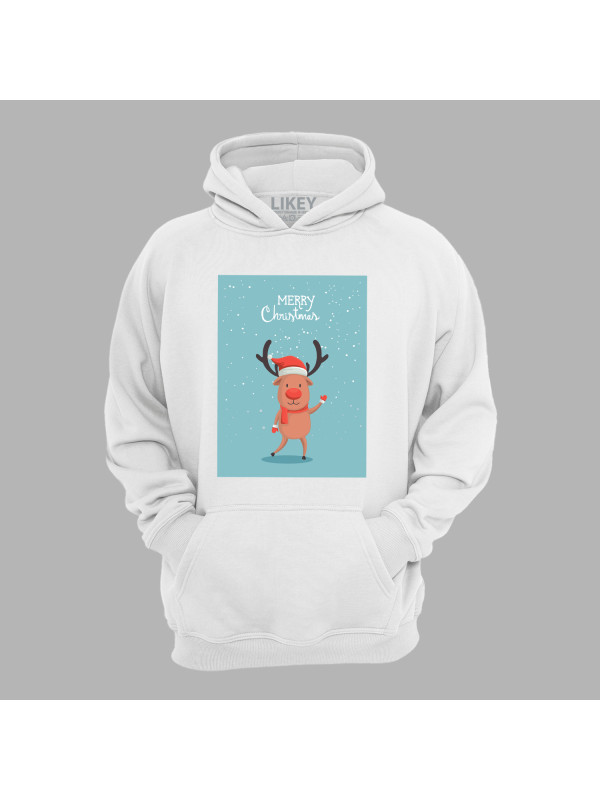 Худі з новорічним принтом "Різдвяний олень" Merry Christmas (0211325)