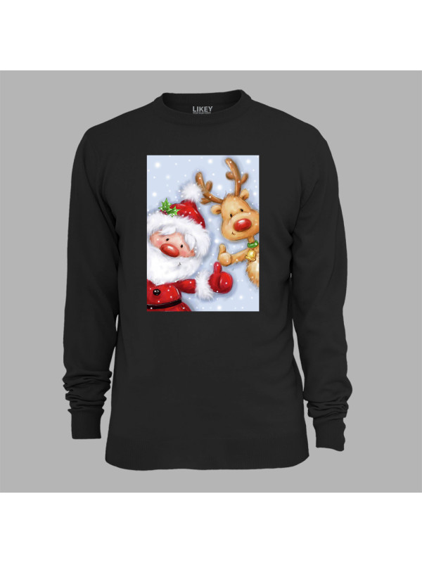 Світшот з новорічним принтом "Привіт, Різдво" (0211334)