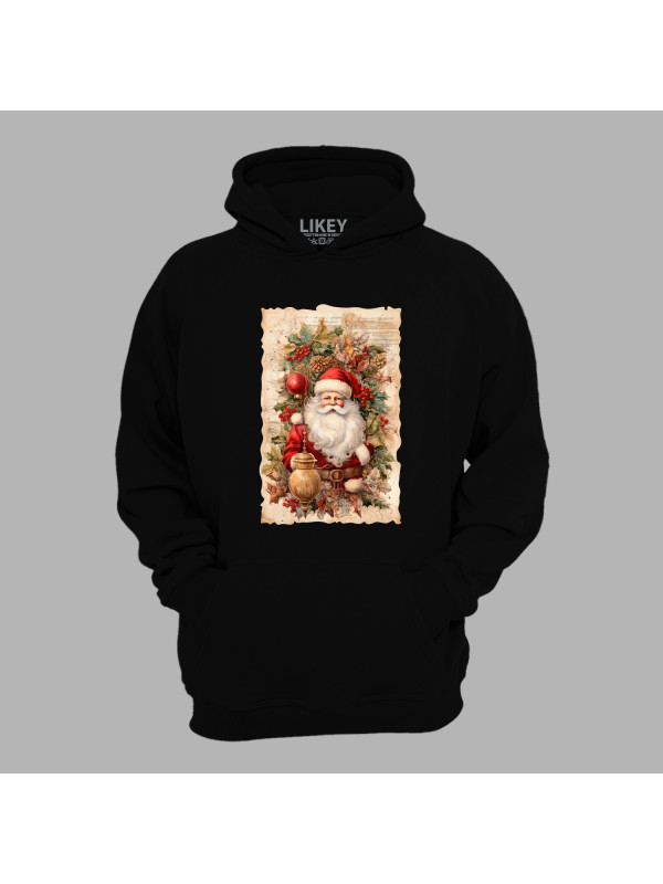 Худі з новорічним принтом "Святий Миколай" (0211354)