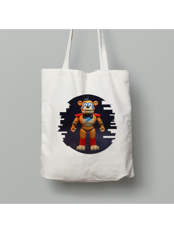 Екосумка шопер з бавовни 38х40см з принтом "Глемрок Фредді" (03103)